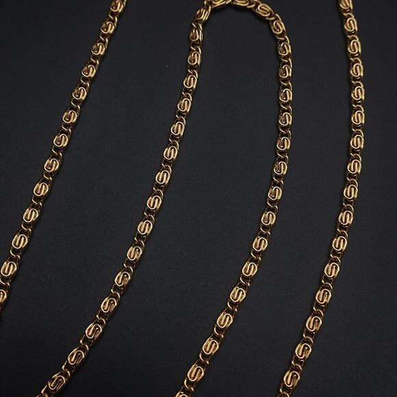 18K GP Necklace Chain 18 Inch Long - Picture 3 of 10